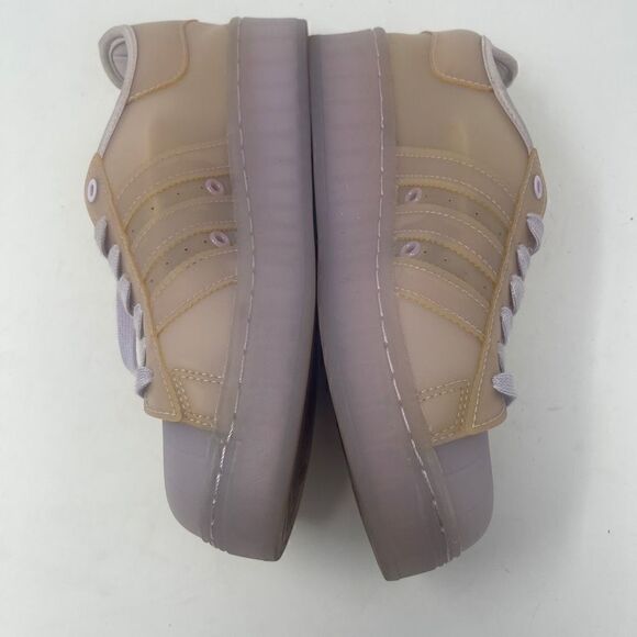 Adidas Women's Superstar Lace-up Jelly Cream & Tan Sneakers Size 7 - Picture 2 of 7